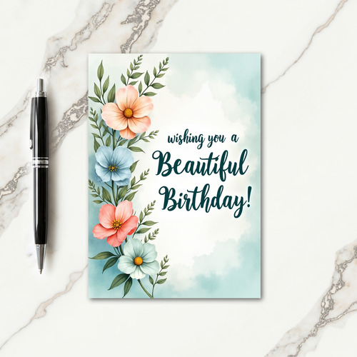 Botanical Serene Card