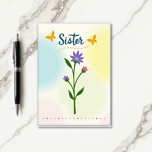 Botanical Sister Day Wish Card