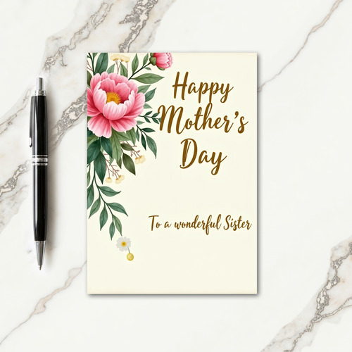 Botanical Sisters Day Tribute Card