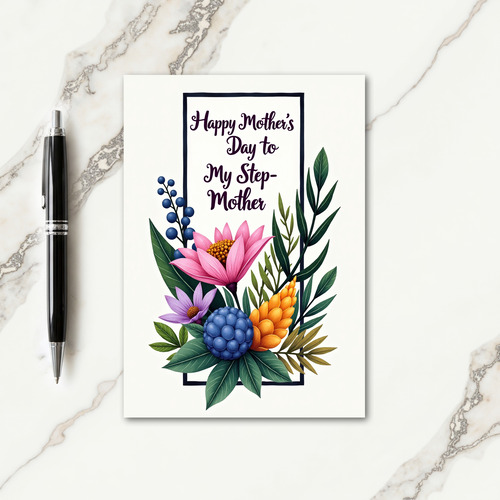 Botanical Step Mothers Day Card