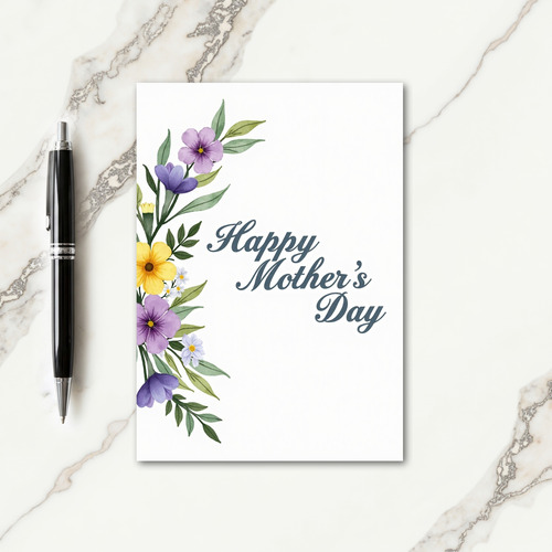 Botanical Watercolor Art Card