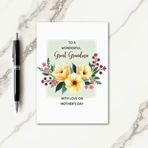 Botanical Wonderful Mothers Day Card