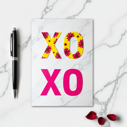 Botanical Xoxo Greeting Card