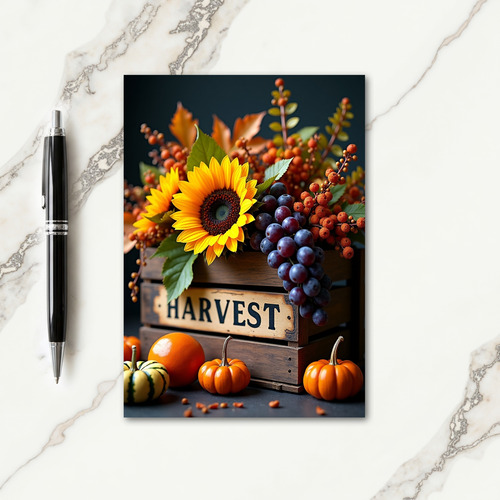 Bountiful Harvest Blessings Card thumbnail