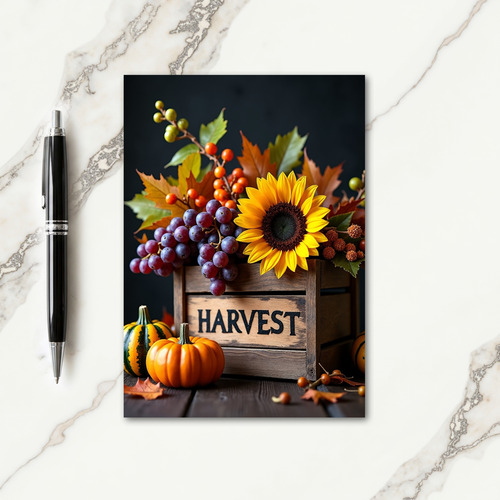 Bountiful Harvest Season Card