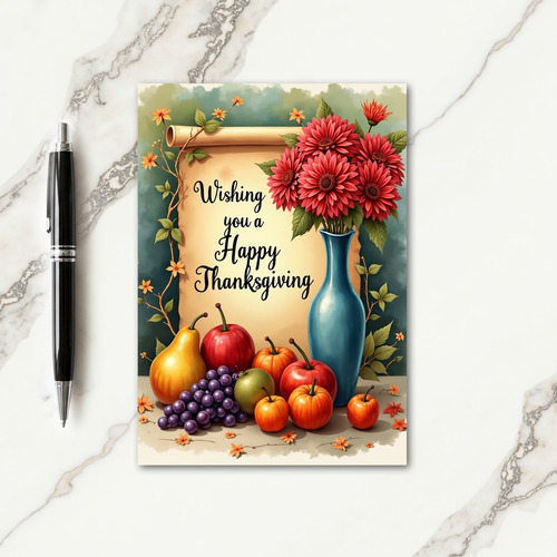 Bountiful Harvest Wish Card