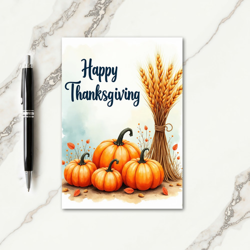 Bountiful Thanksgiving Joy Card