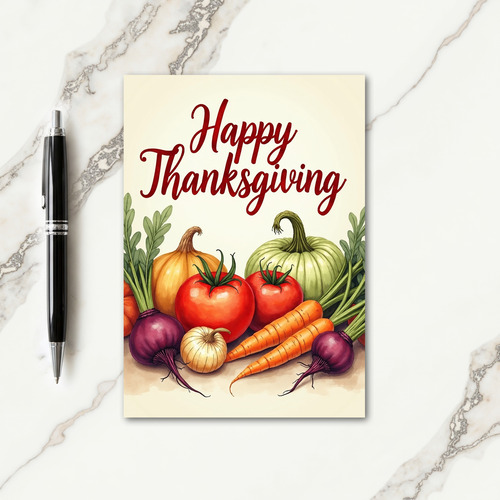 Bountiful Thanksgiving Wishes Card