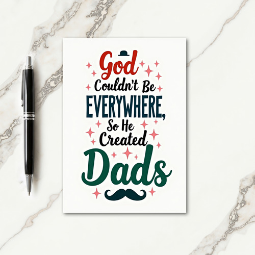 Bowler Hat Dads Day Card