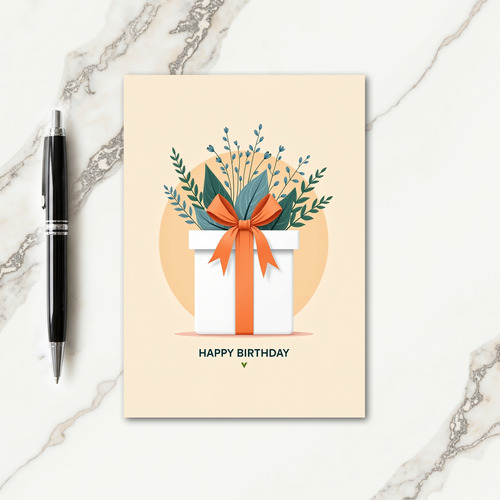 Boxed Gift Birthday Card