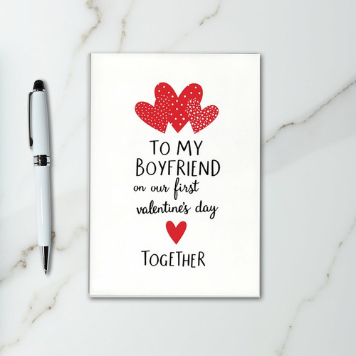 Boyfriend First Valentines Day Card