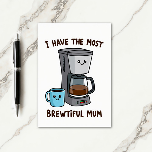 Brewtiful Mum Beverage Card