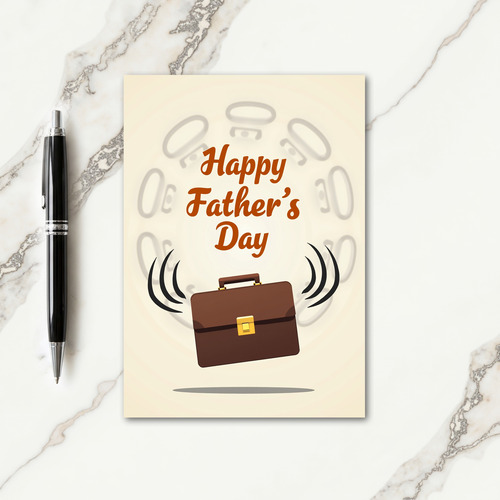Briefcase Fathers Day Card
