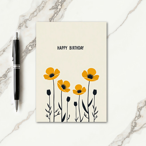Bright Botanical Birthday Card