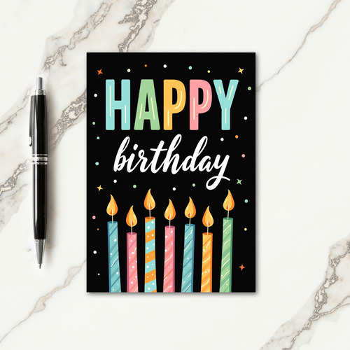Bright Celebration Birthday Card