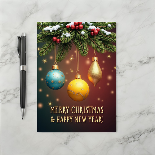 Bright Christmas Ornament Bokeh