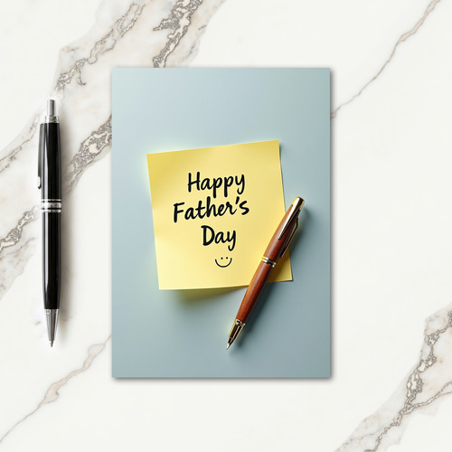 Bright Fathers Day Stationery Card