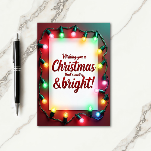 Bright Festive Lights Card