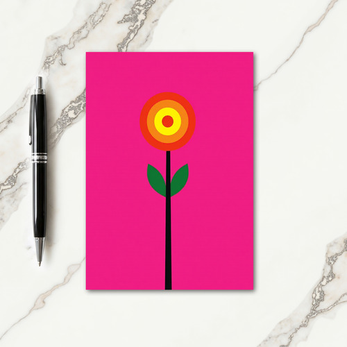 Bright Floral Art Card