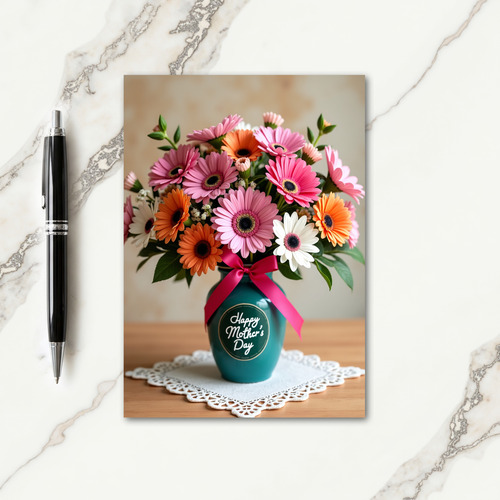 Bright Floral Mothers Day Card
