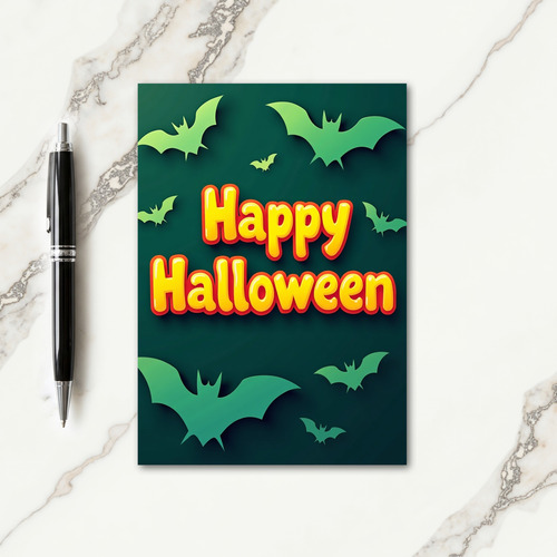 Bright Happy Halloween Card