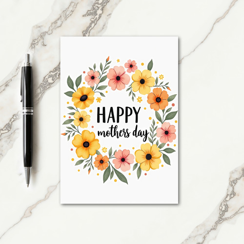 Bright Mothers Day Flower Card