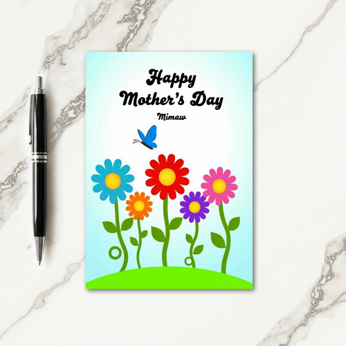 Bright Mothers Day Spring Card