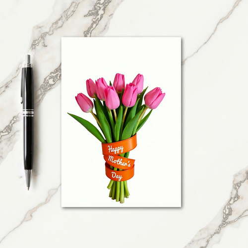 Bright Mothers Day Tulip Card