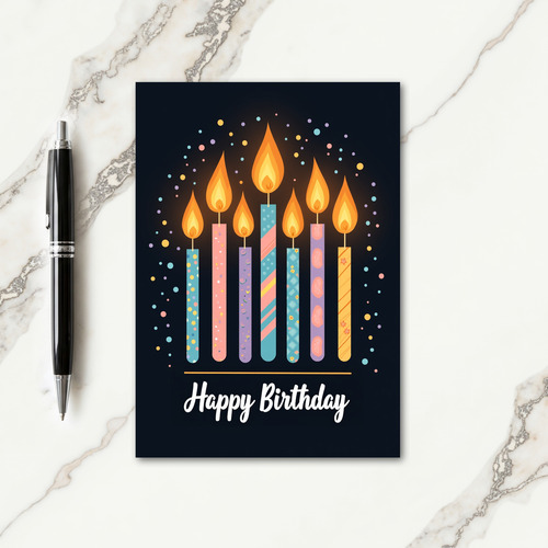 Bright Pastel Birthday Card