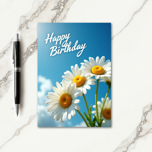 Bright Sky Birthday Bloom Card