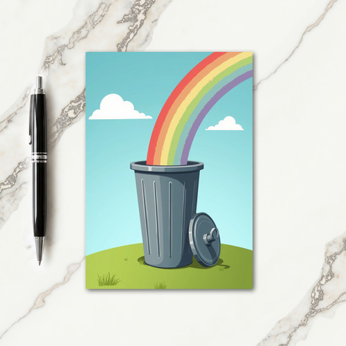 Bright Sky Clouds Birthday Card