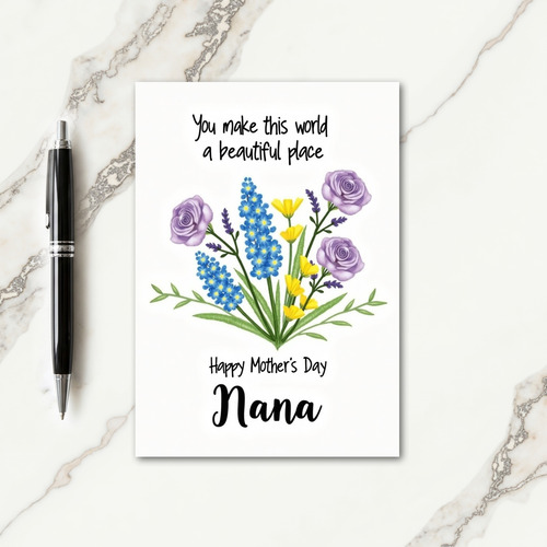 Bright Spring Mothers Day Card