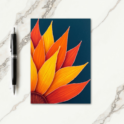 Bright Stylized Petal Card