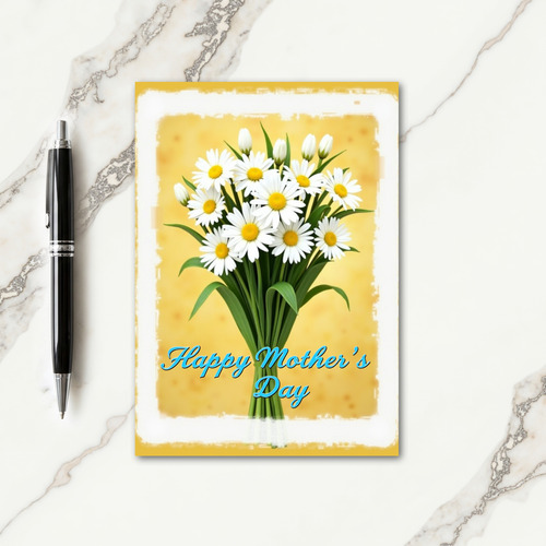 Bright White Daisy Mother Card
