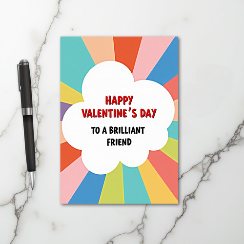 Brilliant Friend Valentines Day Card