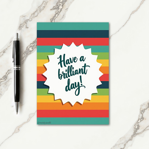 Brilliant Starburst Birthday Card