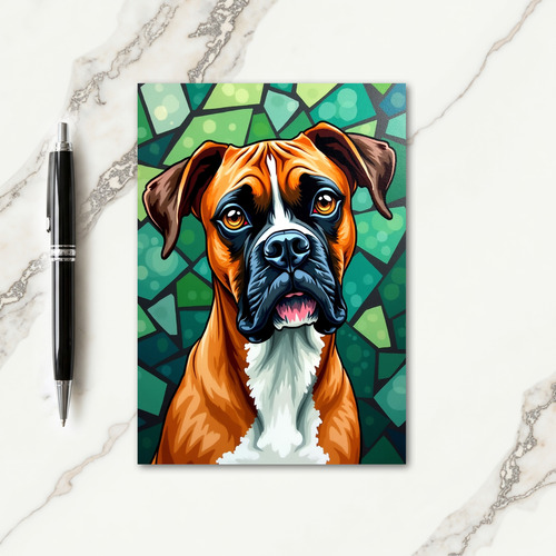 Brindle Dog Sweet Fathers Day Card