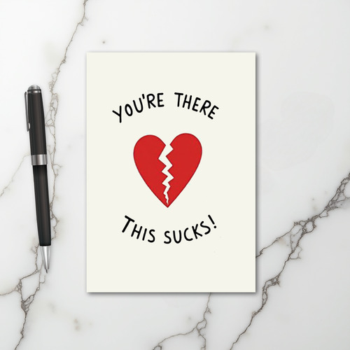 Broken Heart Sympathy Card