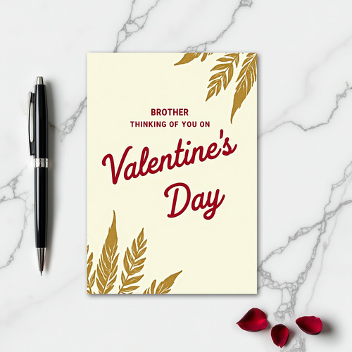 Brother Thinking Of You Valentines Card