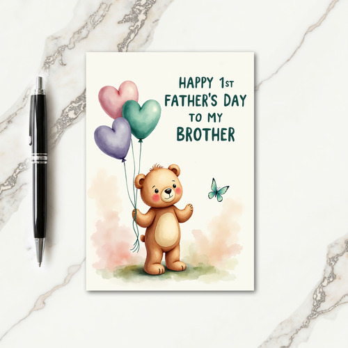 Brothers 1St Fathers Day Card