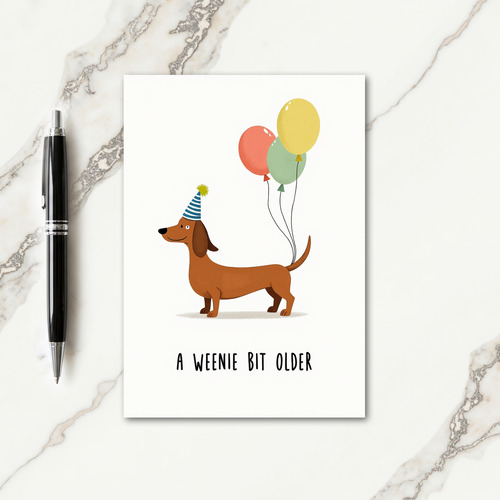 Brown Animal Birthday Card