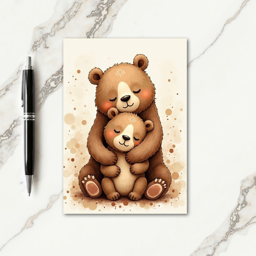 Brown Bear Mothers Day Love Card
