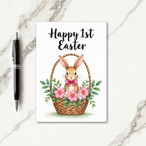 Brown Furry Friend Easter Card