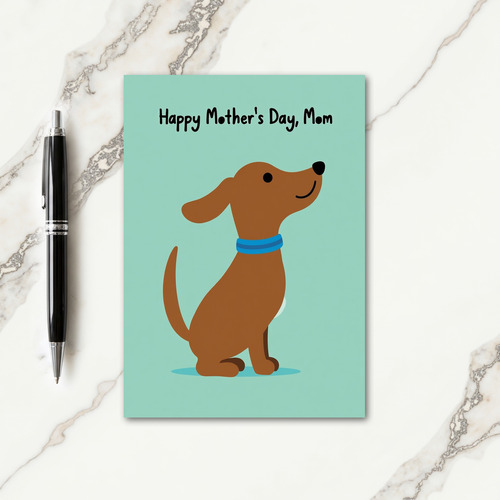 Brown Pet Mothers Day Card