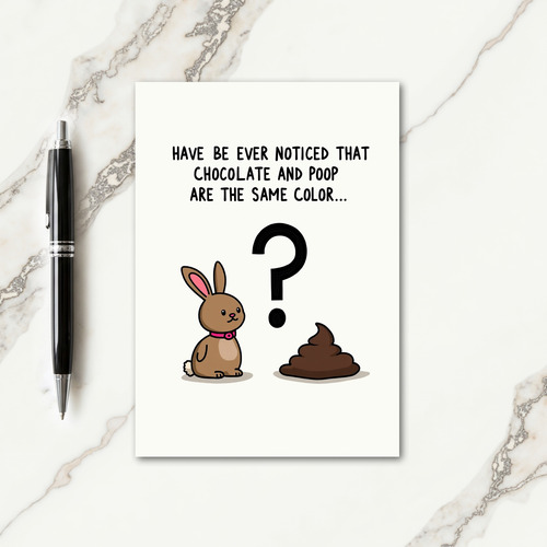 Brown Question Card