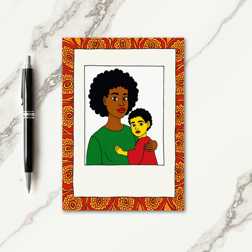 Brown Skin Mothers Day Art Card