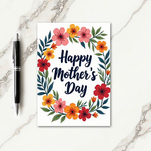 Brushstroke Mothers Day Card