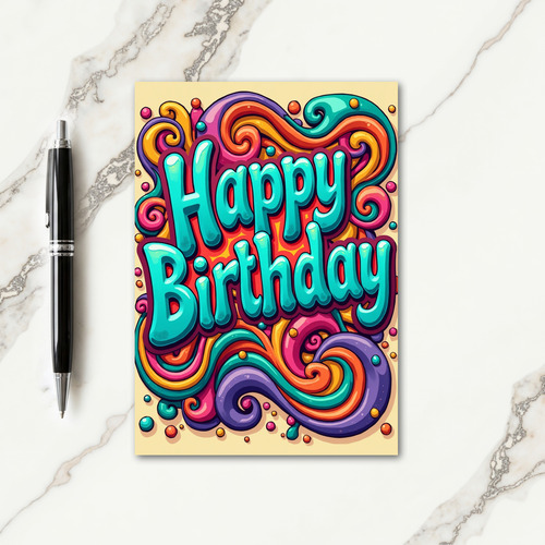 Bubble Birthday Card