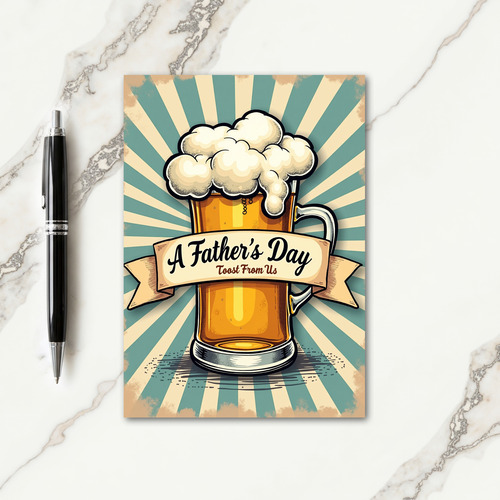 Bubbly Fathers Day Mug Card