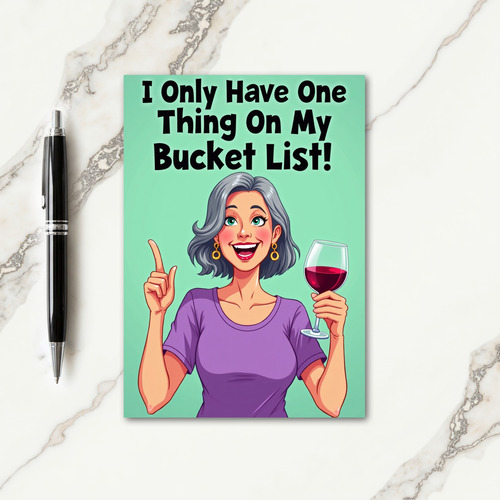 Bucket List Birthday Card